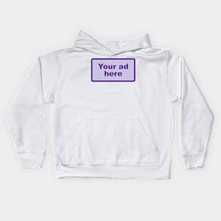 [YOUR AD HERE] - Purple Kids Hoodie